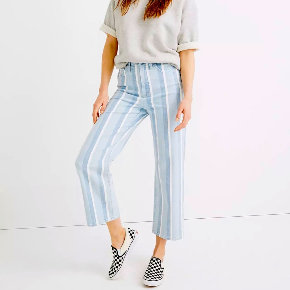 Madewell Slim Wide Leg Sion Stripe 25